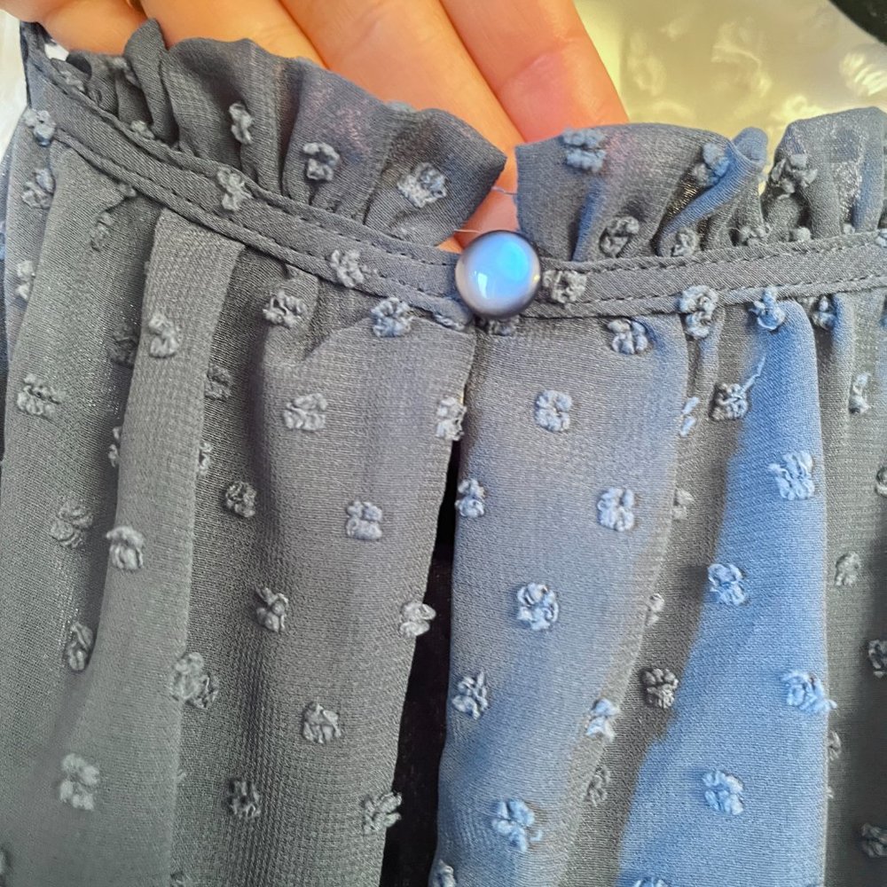 Blue Ruffle Dress - Picture 5 of 7